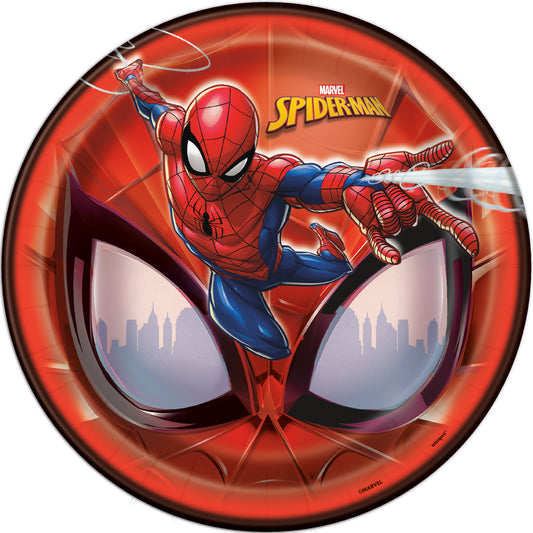 9" Plate Spider-Man 8ct