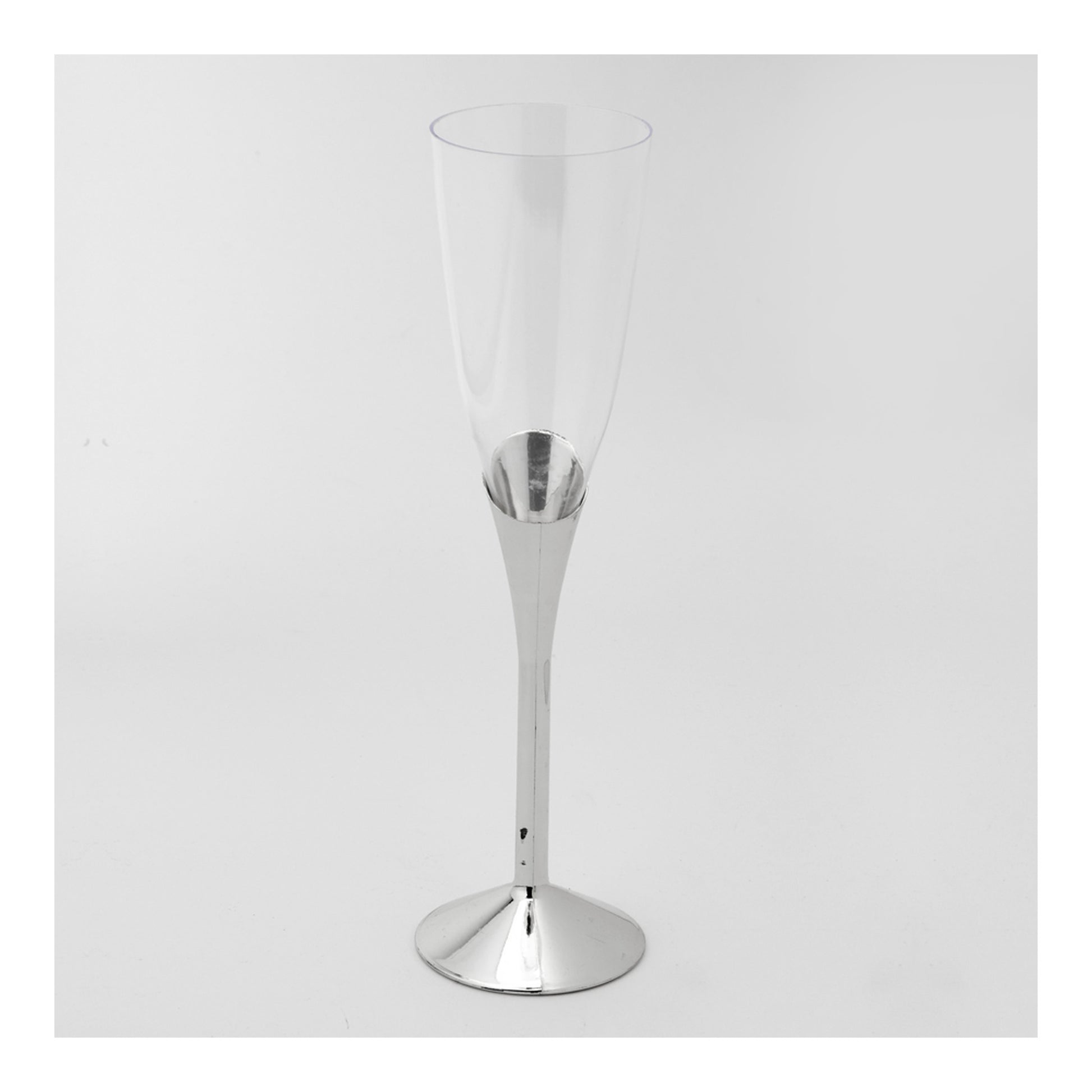 5oz Plastic Champagne Cup 12pc Silver