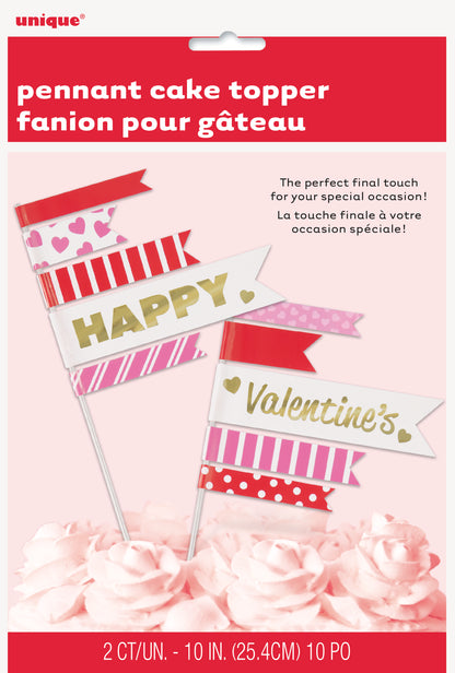 Cake Topper Valentine 2ct