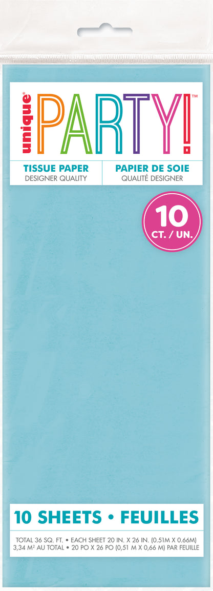 Assorted Baby Blue Tissue Sheet