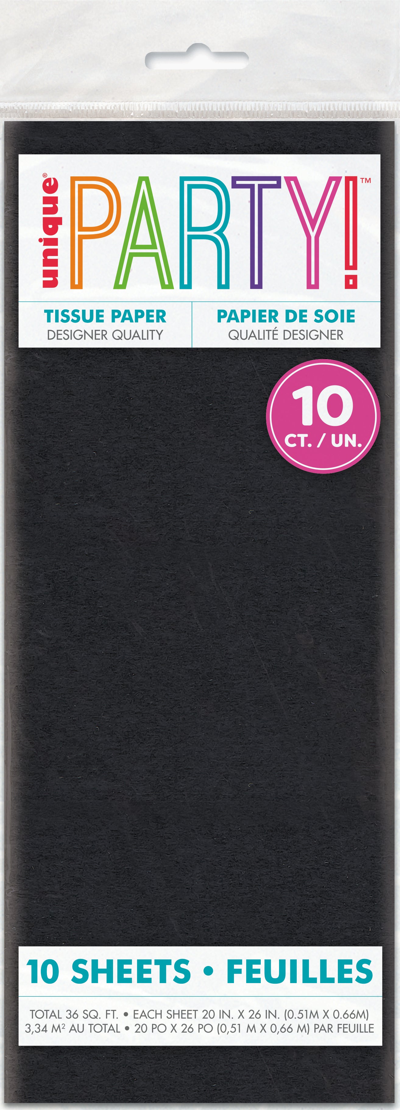 Assorted Tissue Sheet Black