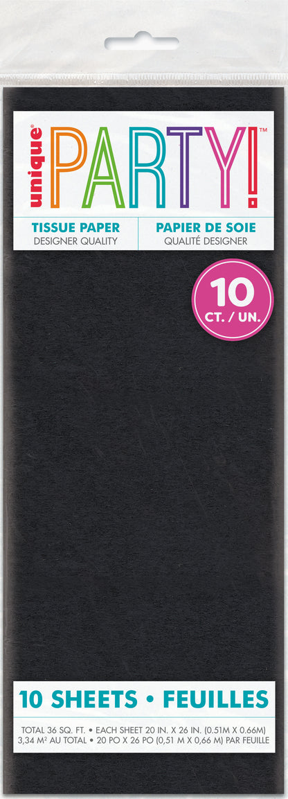 Assorted Tissue Sheet Black