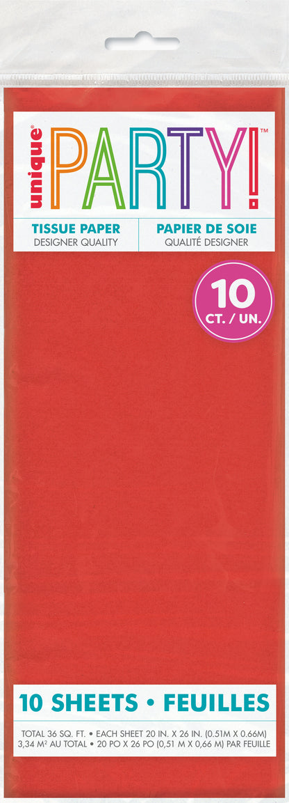 Assorted Red Tissue Sheet