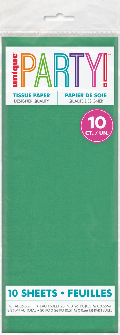 Assorted Green Tissue Sheet