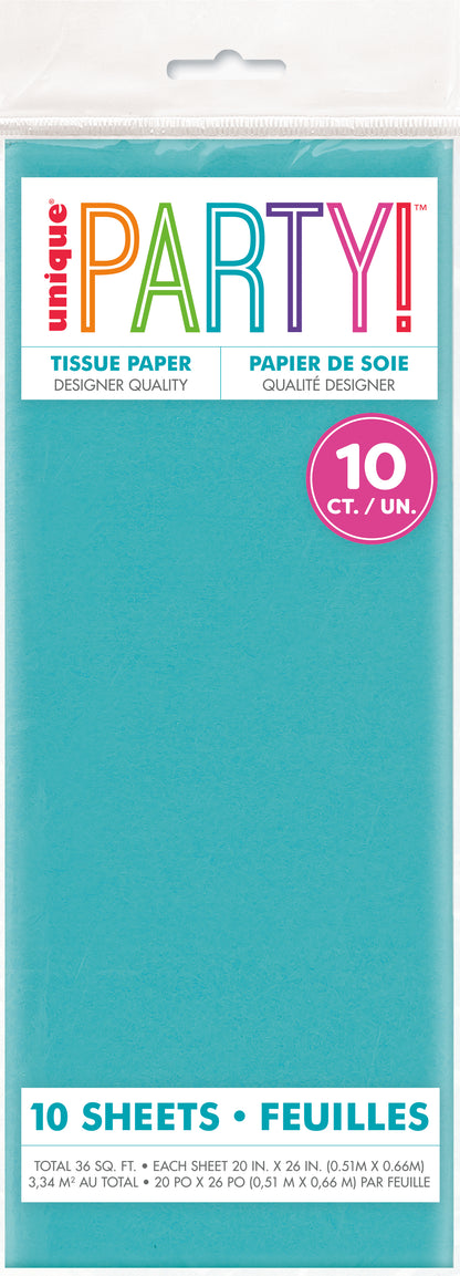 Assorted Teal Green Tissue Sheet