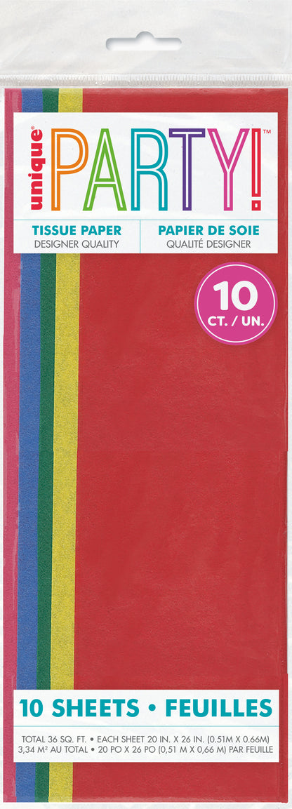 Assorted Tissue Sheet 10ct