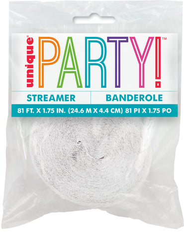 Crepe Streamer White