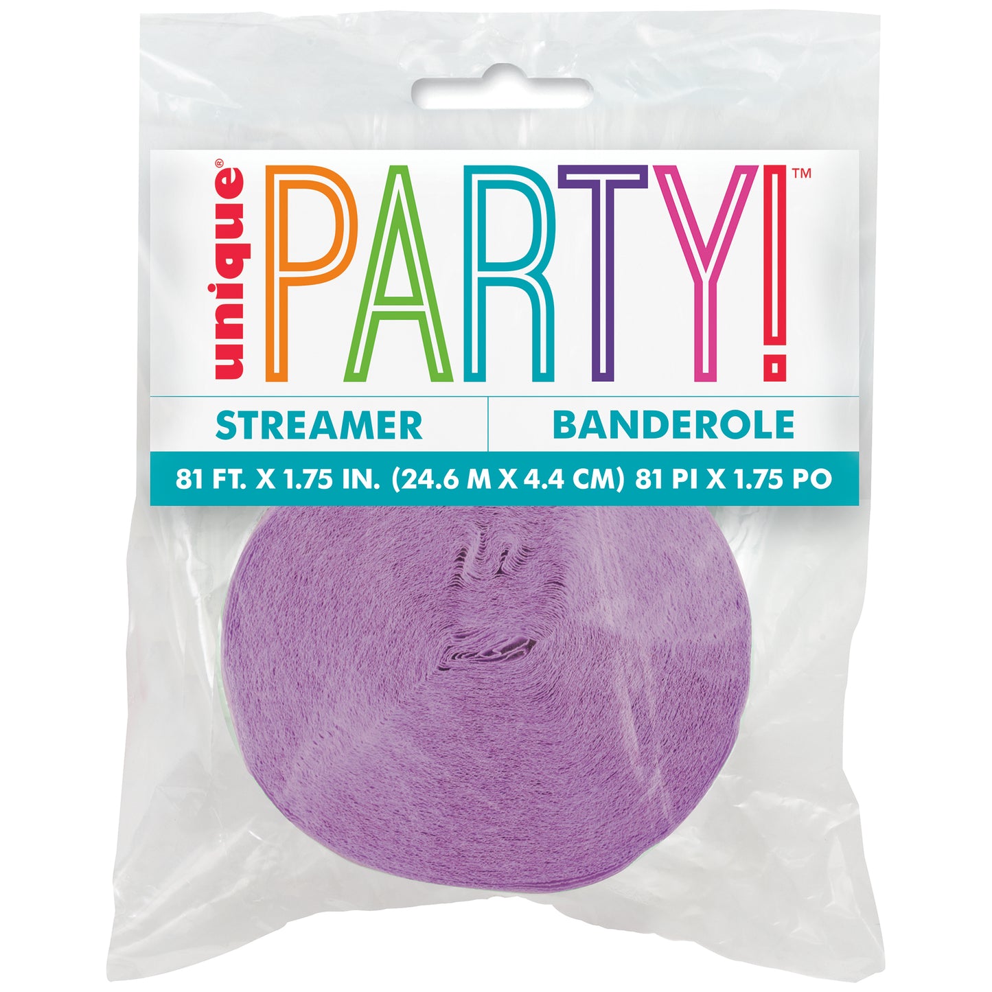 Crepe Streamer Lavender
