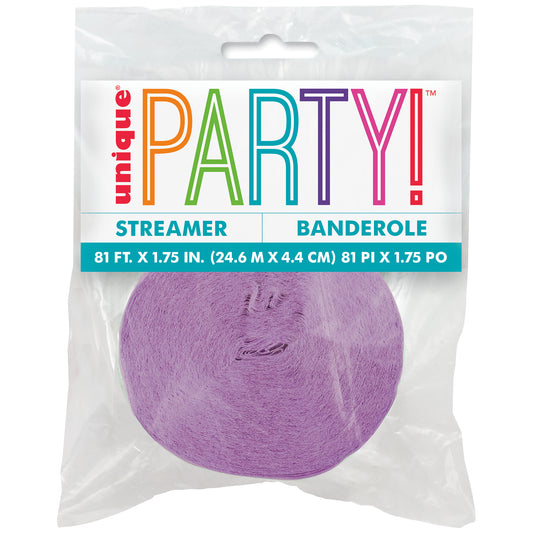 Crepe Streamer Lavender