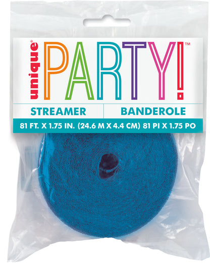 Crepe Streamer Royal Blue