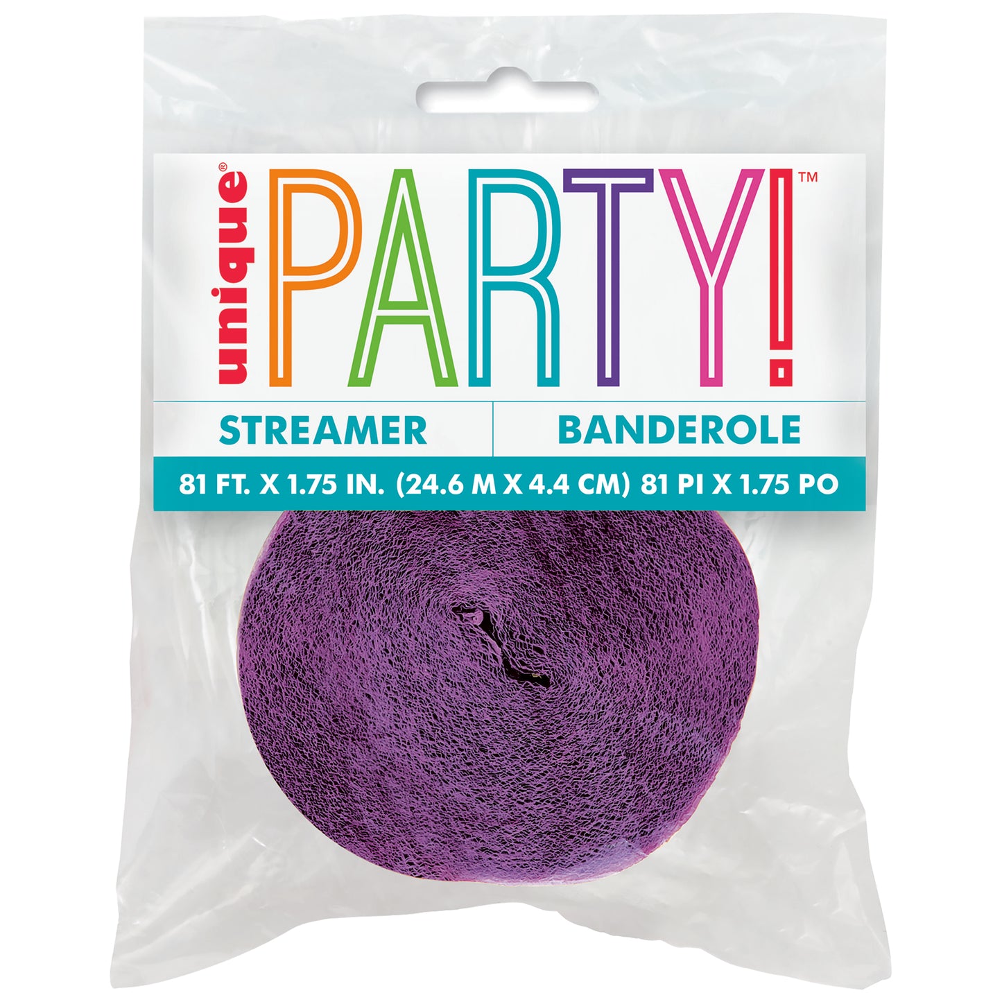 Crepe Streamer Purple