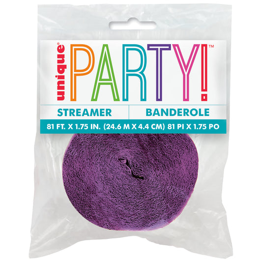 Crepe Streamer Purple