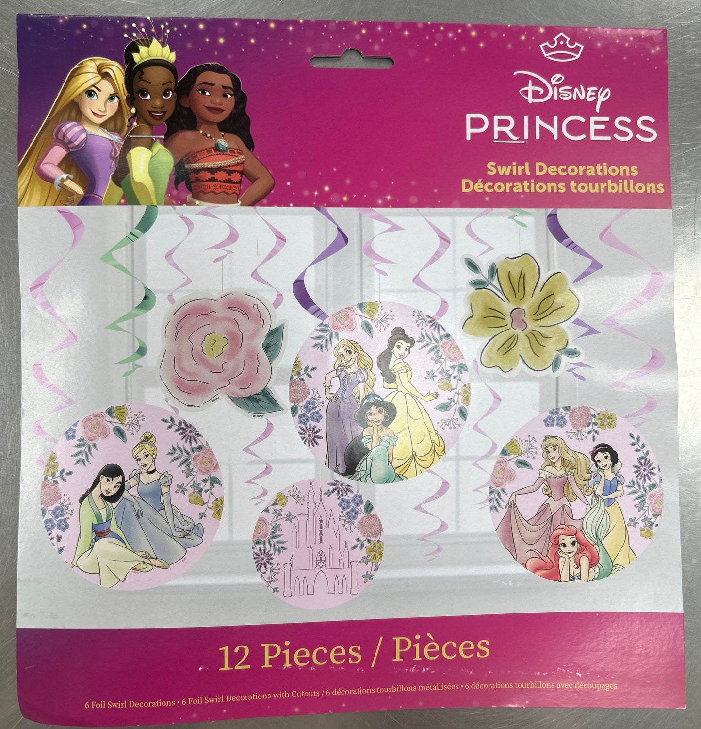 Disney Princess Swirl Decor 12pcs