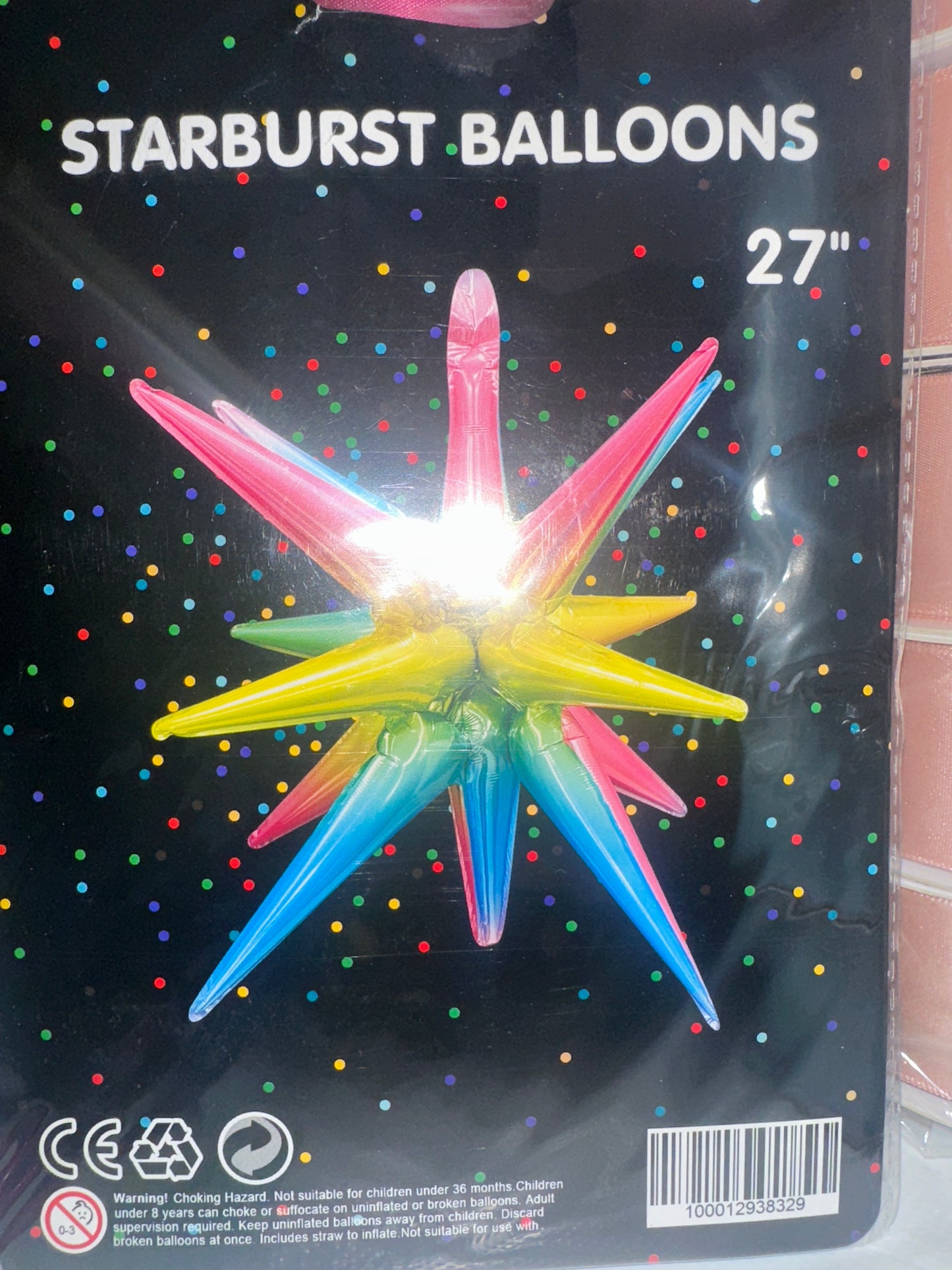 27” Starburst Rainbow Balloon