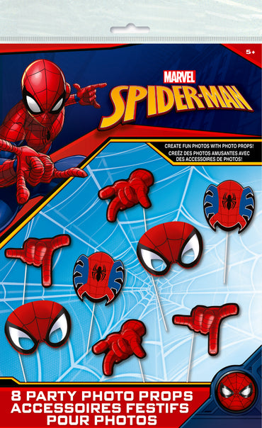 Spider-Man Photo Props 8ct