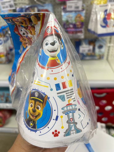 Paw Patrol Hats 8ct