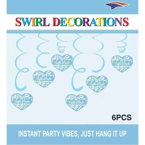 Cielito Lindo Blue Swirl Decoration