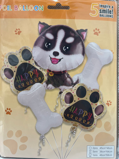 Balloon Set Dog 5pc