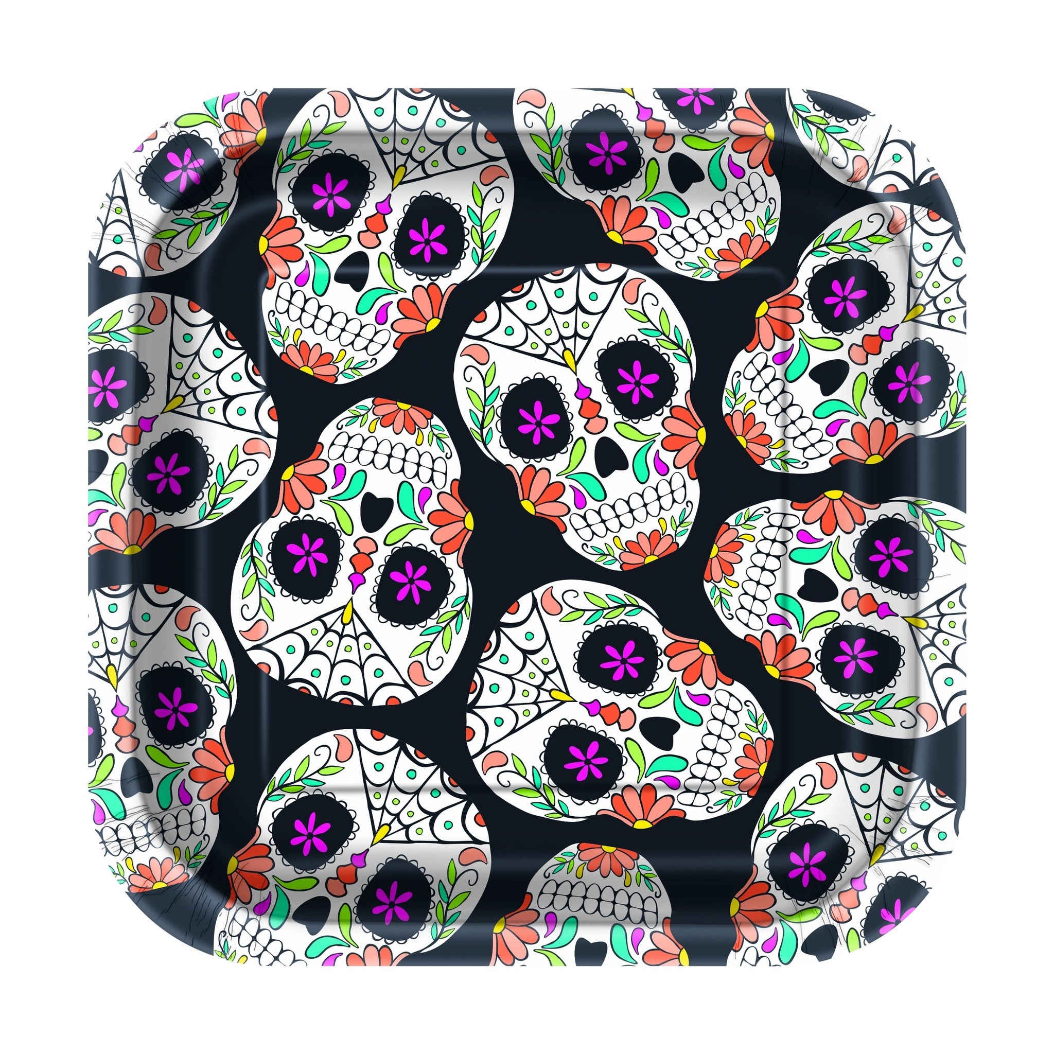 7" Plate Skull 10ct