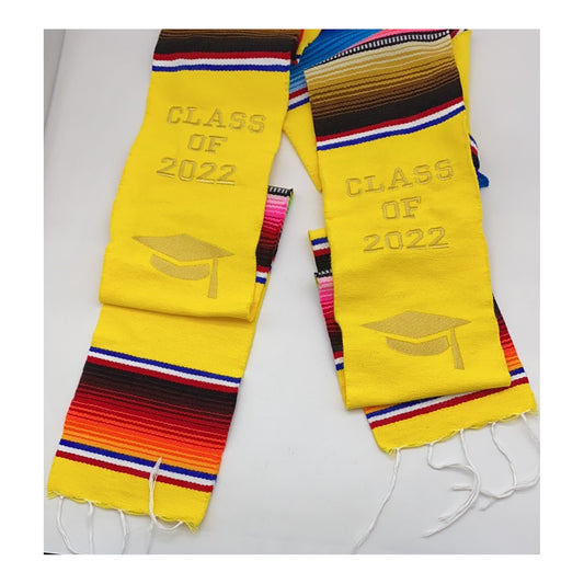 (c) Sarape Graduation Stole Yellow