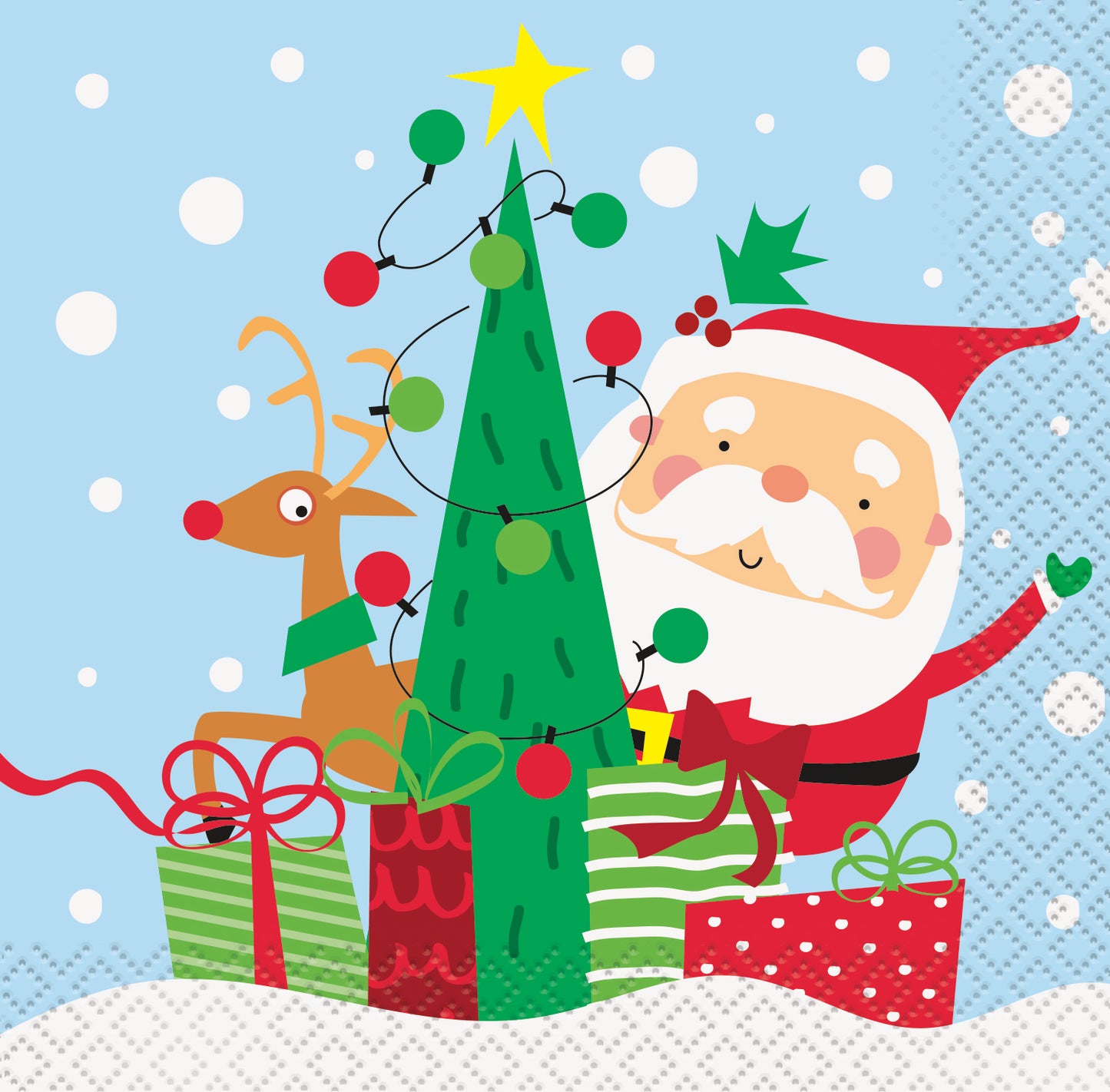 Servilletas Papá Noel Pequeñas 16 unidades