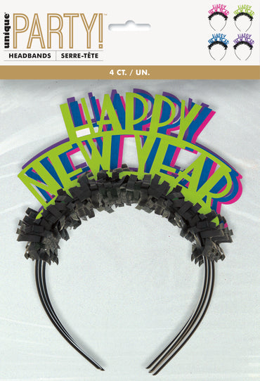 New Years Headbands 4ct