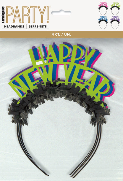 Diademas de Año Nuevo 4 pzas.