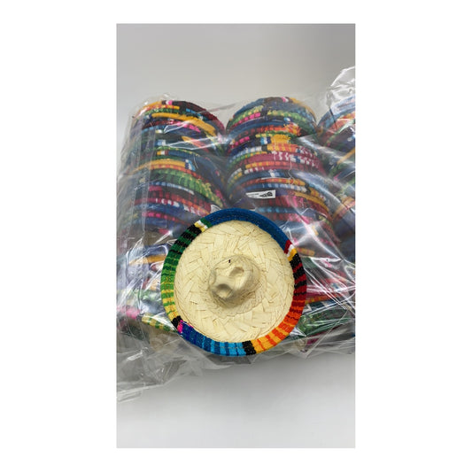 (c) 5" Straw Sombrero Hat 2pc