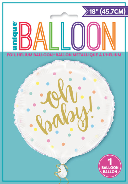 Oh Baby Foil Balloon 18"