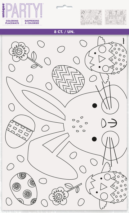 Easter Coloring Placemat 8ct