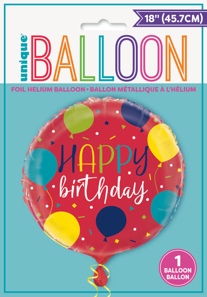 Birthday Balloon Foil Balloon 18"