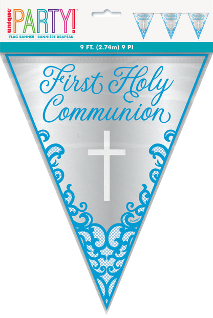 Communion Banner Blue