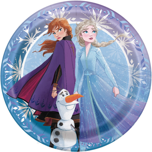7" Plates Frozen 2 8ct