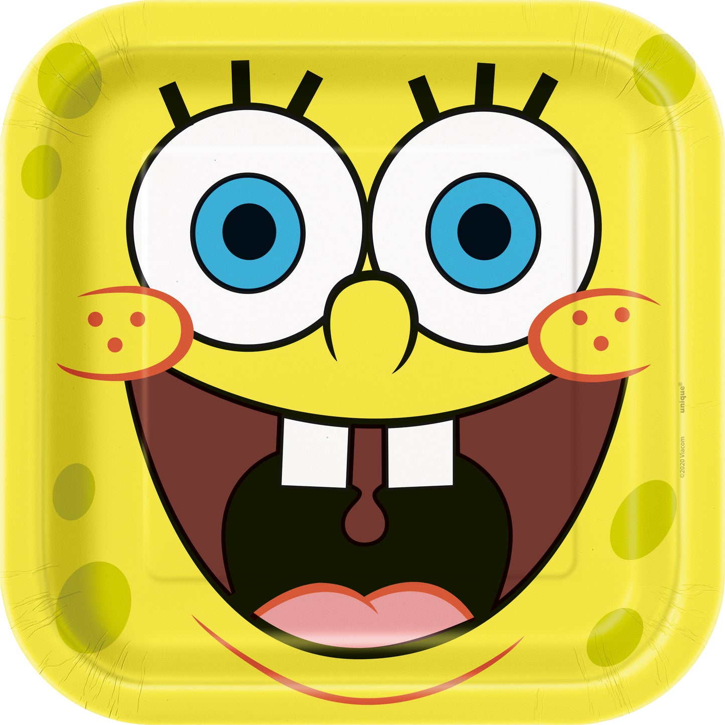 Square Plate SpongeBob 8ct