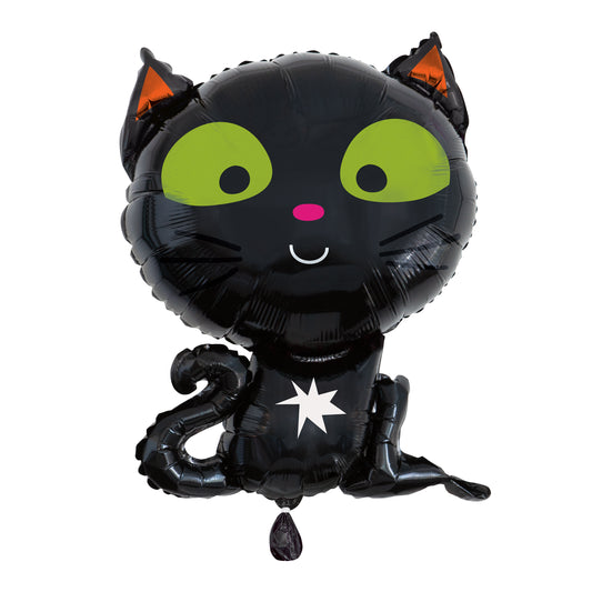 Black Cat Foil Balloon 24"