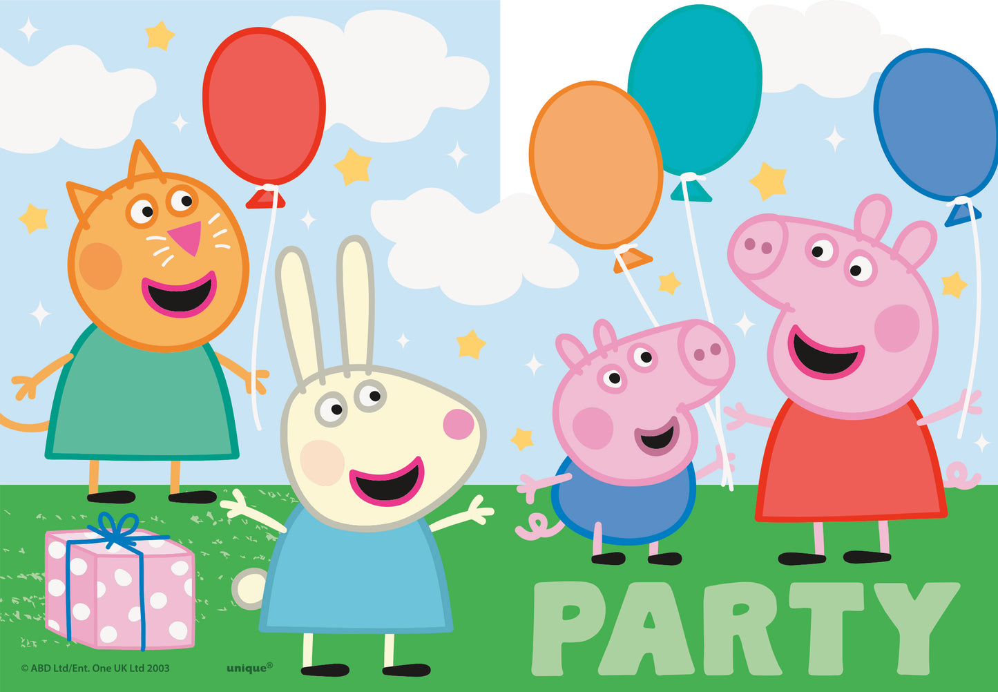 Invitaciones de Peppa Pig 8unid.