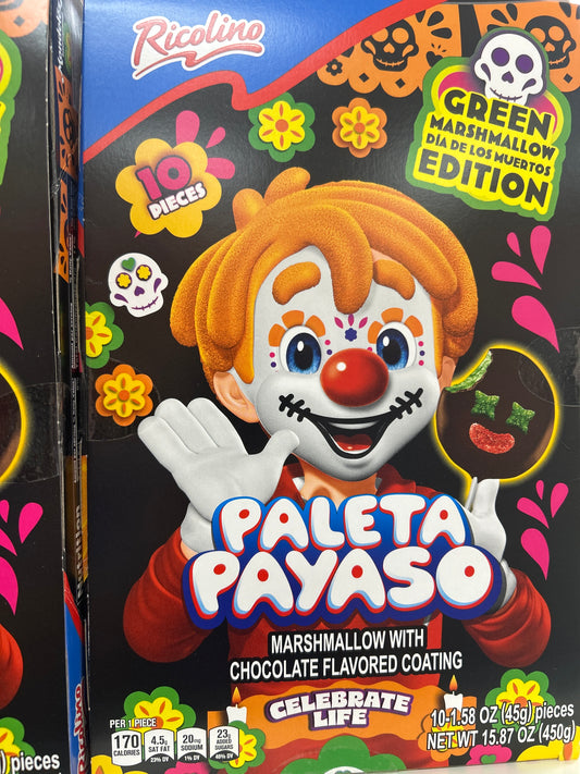 Paleta Payaso Halloween 10ct