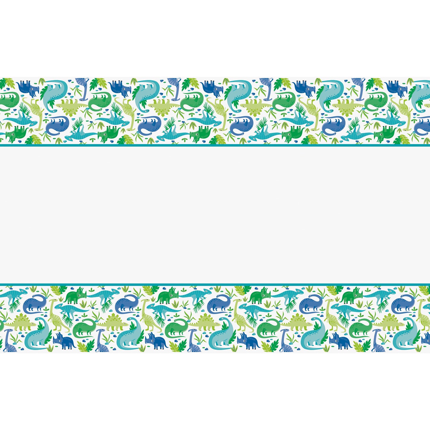 Table Cover Blue & Green Dinosaur