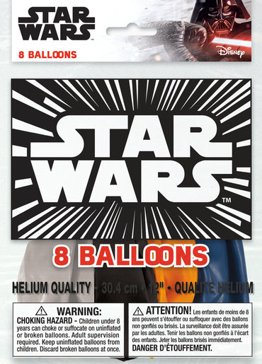 Star Wars 8ct Latex Balloon 12"