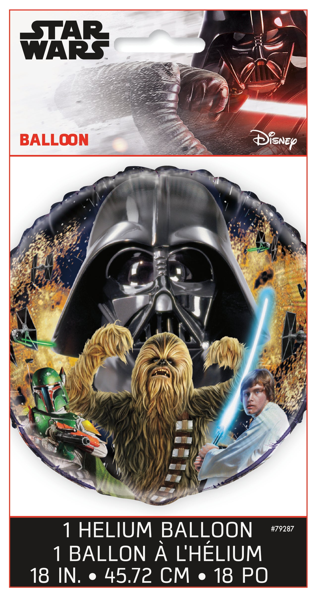 Globo metálico clásico de Star Wars 18"
