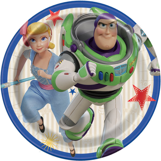 7" Plate Toy Story 8ct