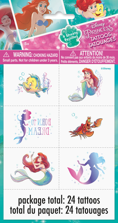 The Little Mermaid Tattoo 24ct