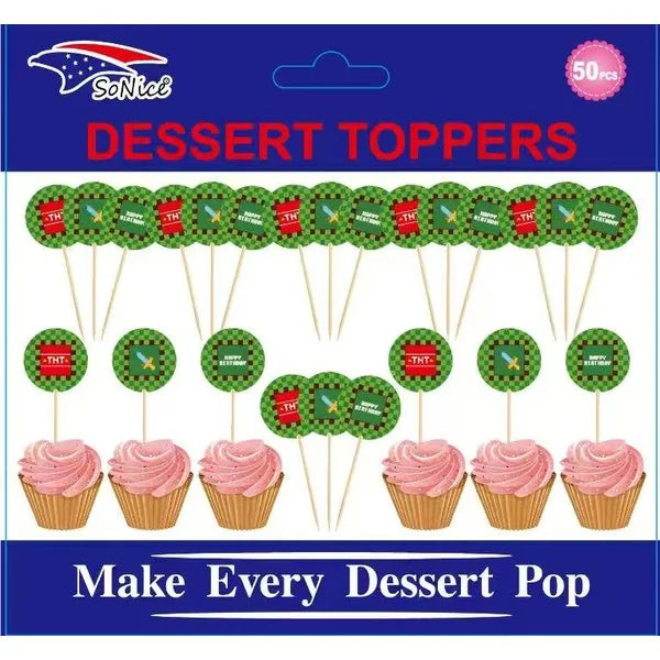 Mining Cupcake Topper 50ct
