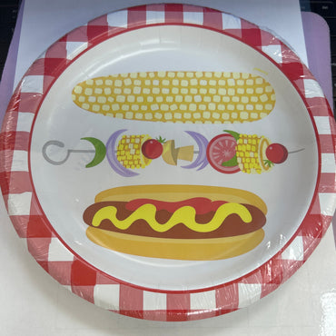 Classic BBQ 9 inch Plates 8 ct - Tableware (image 2)