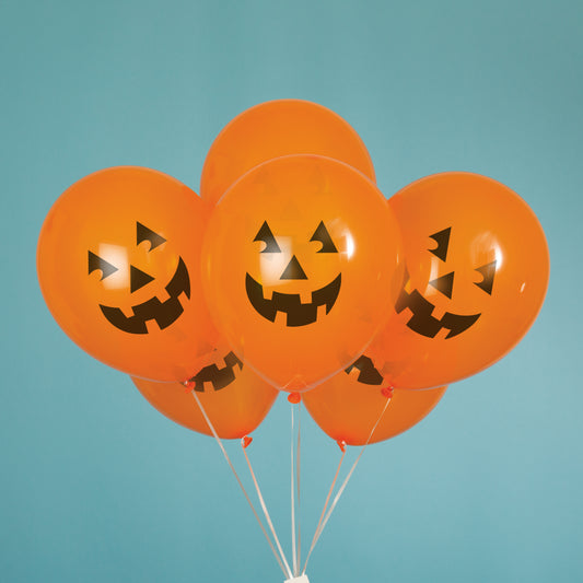 Globos de Látex Calabaza 12" 6 piezas