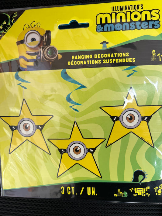 Decoración de Espirales Colgantes Minions3 26 pulgadas 3 piezas