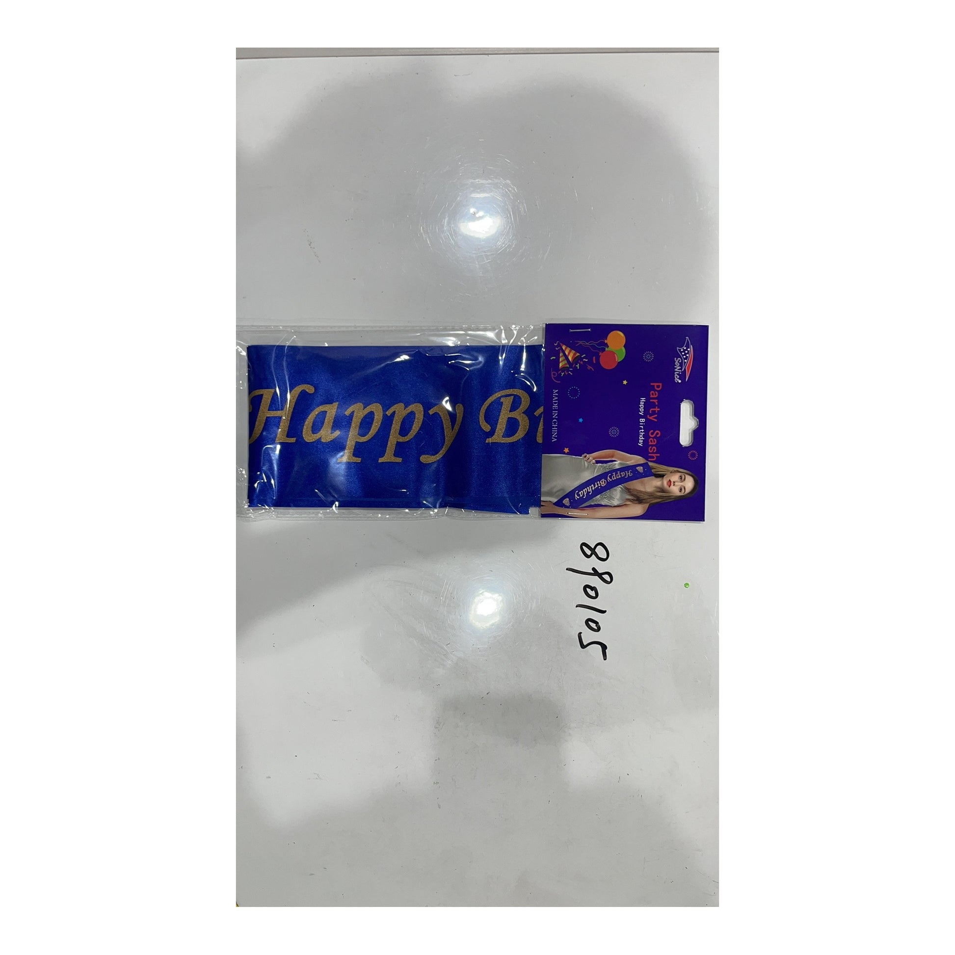 Party Sash Happy Birthday Royal Blue