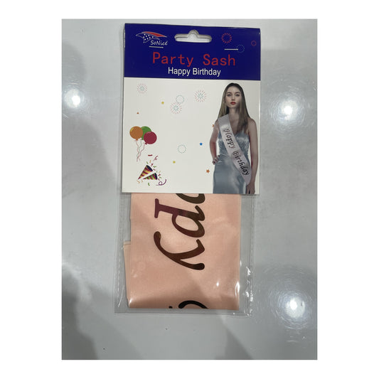 Party Sash Rose Gold