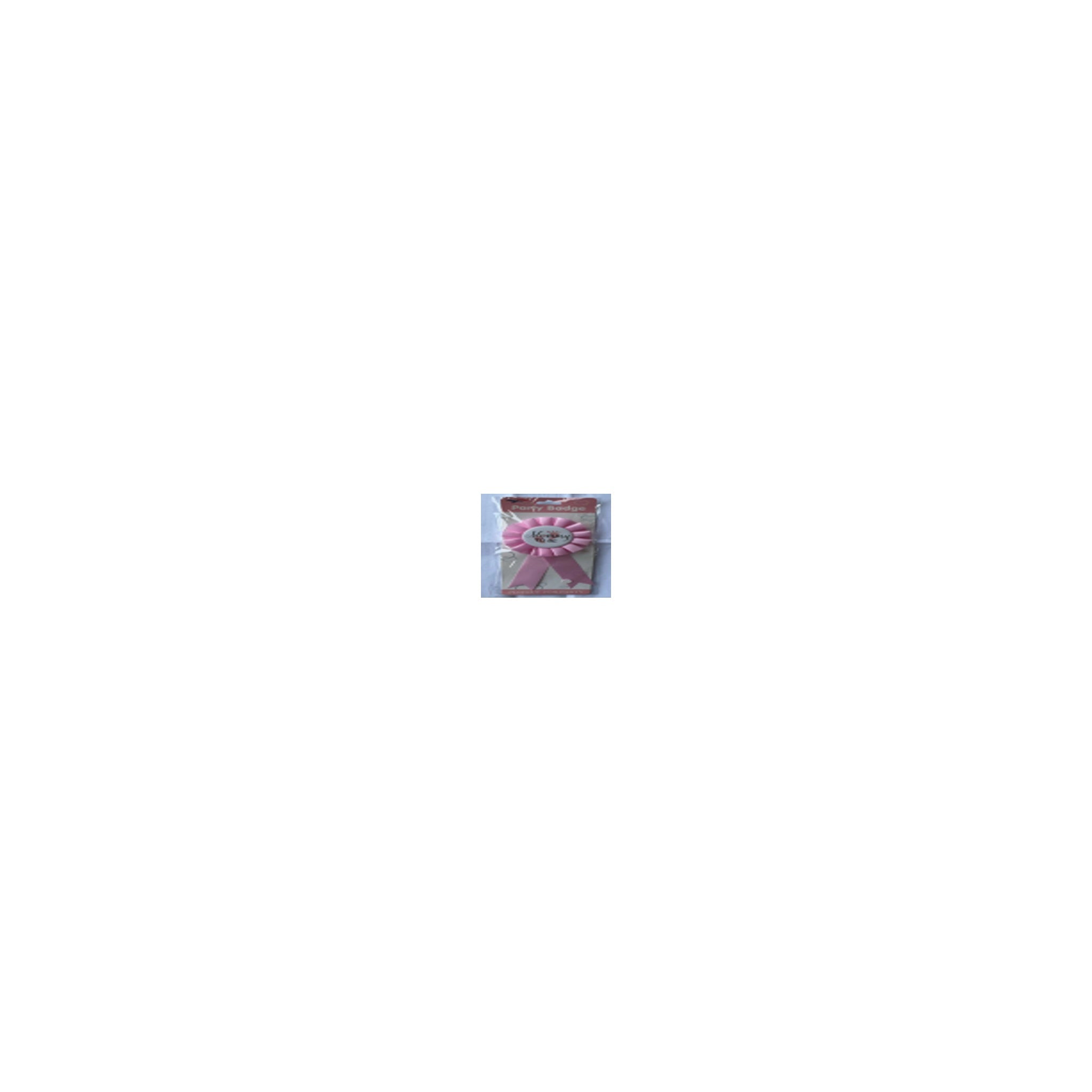 Party Badges Mom To Be Pink