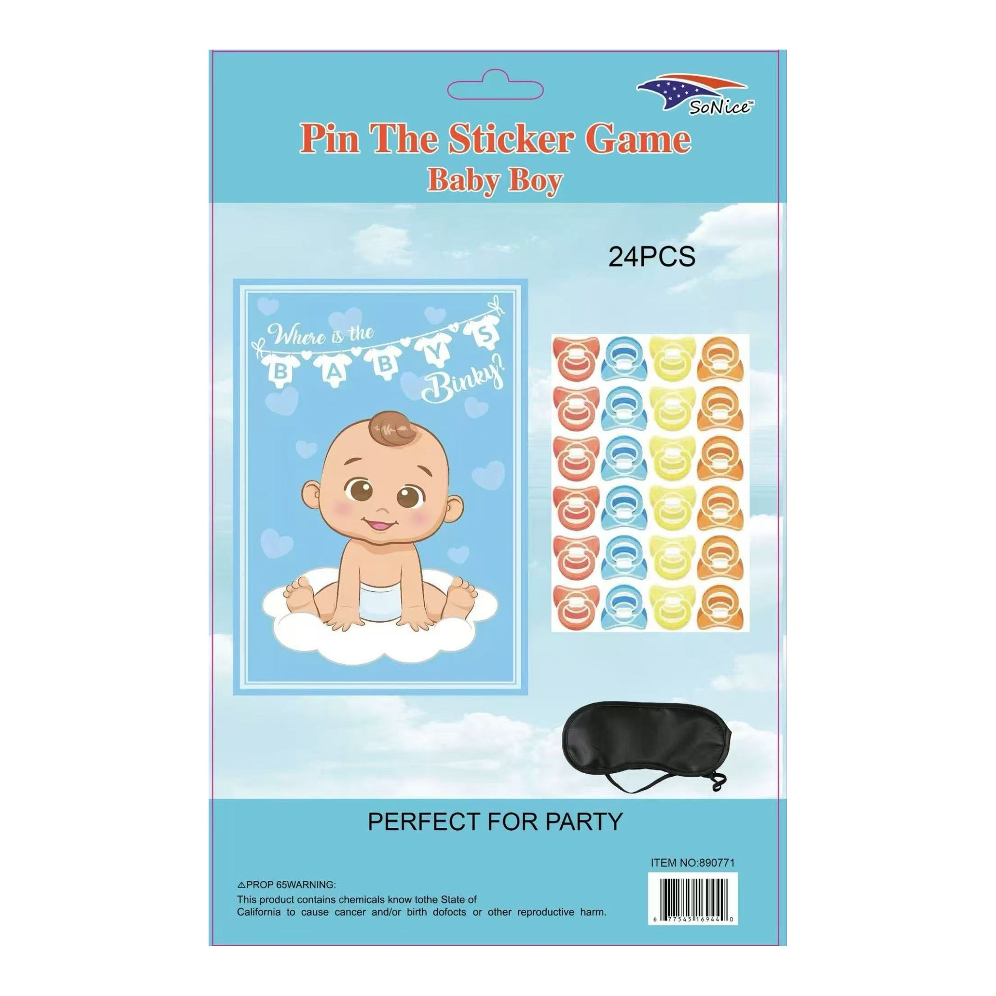 Pin The Pacifier Baby Boy 96Cs/Cs
